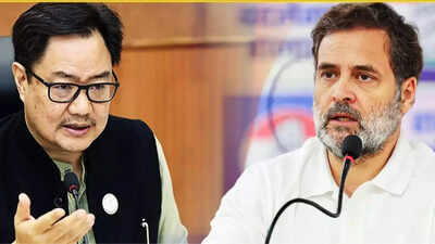 Kiren Rijiju Takes 'No Cure' Jibe At Rahul Gandhi Over 'Vote Chori' Allegations, Congress Retorts
