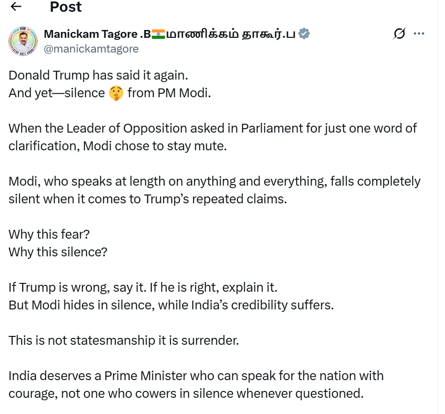 Tagore X post Tagore X post