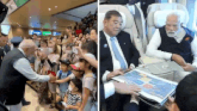 Watch: PM Modi rides Japan’s iconic Shinkansen bullet train; crowd chants ‘Modi-san’ in Sendai