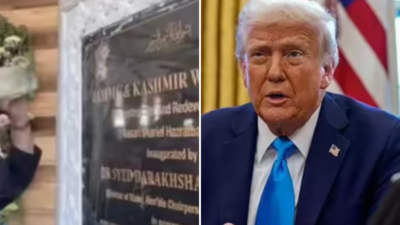 Evening news wrap: Hazratbal plaque vandalism sparks row in J&K; Trump plays down India–US concerns. Read this, and more