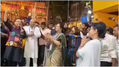 'Limit of appeasement politics': BJP slams Mamata over 'Kaaba in my heart' song at Durga pandal - watch