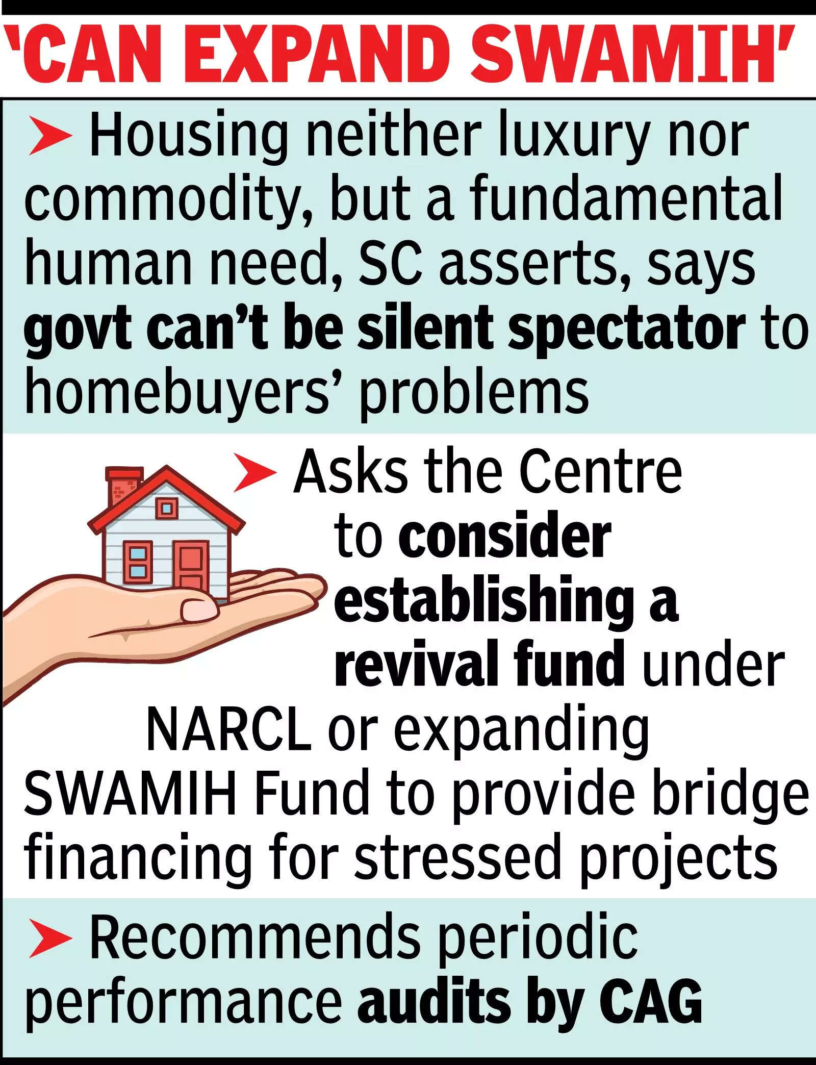 SC: Govt must infuse funds in stalled housing projects, protect buyers
