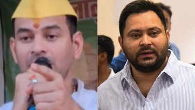 'Ask Jaichand’: Tej Pratap Yadav hits out at brother Tejashwi; row over Lalu-Rabri photo on party poster