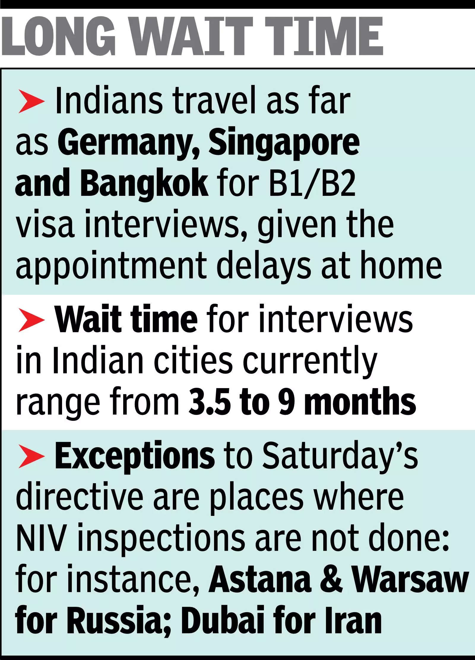 US state dept: Can’t apply abroad for short-term visa