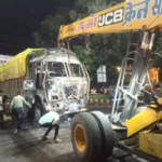 Two dead, one injured as part of truck falls off bridge on highway in MP's Ratlam