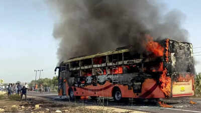 Rajasthan fire tragedy: Bus travelling from Jaisalmer to Jodhpur catches fire; casualties reported