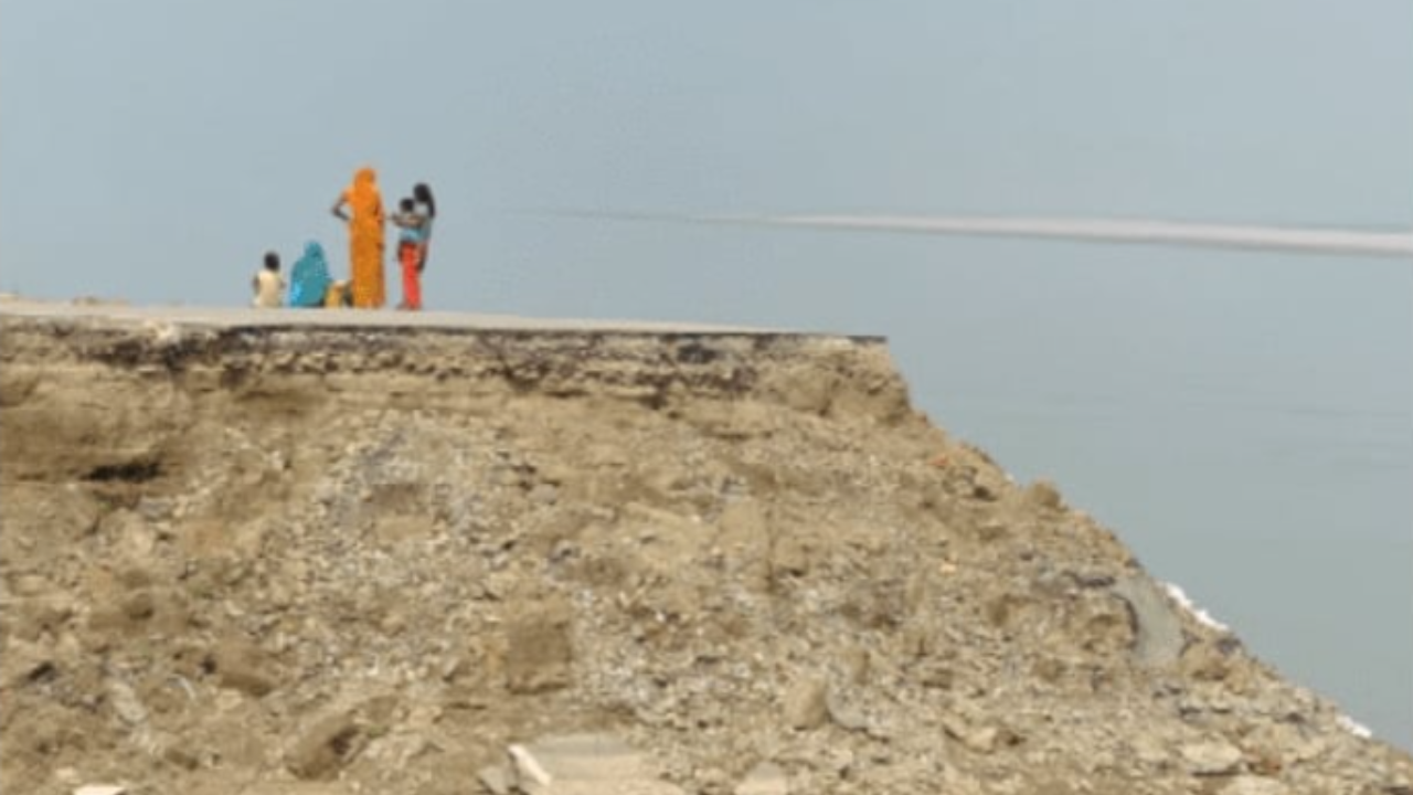 In July, the Ganga swallowed this village in Bhojpur district.