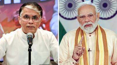Congress leader Pawan Khera, left, and PM Modi 'Issueless': Congress slams BJP over complaint against Rahul Gandhi's 'dance' remark; claims PM Modi uses words like 'mujra'