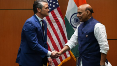 'New chapter': Rajnath Singh meets US secretary of war Pete Hegseth; signs 10yr defence framework