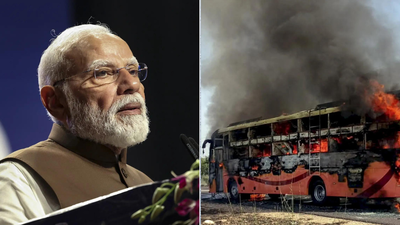Jaisalmer bus fire: 20 dead; PM Modi says 'distressed by loss', announces ex-gratia of Rs 2 lakh