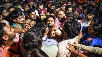 File photo JNU: Delhi police detains 28 students, including JNUSU president; protest turns confrontational