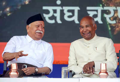 Kovind quotes ex-PM Vajpayee’s ‘Bhim Smriti’ speech, hails RSS