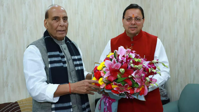 Uttarakhand CM Dhami meets Rajnath Singh, seeks key approvals for Dehradun, PWD projects