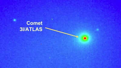 (Photo credit: Isro) Isro tracks interstellar comet 3I/ATLAS as it leaves inner Solar system