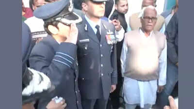 Salute and tears: Wing Commander Afshan's emotional goodbye to husband; Namansh Syal was killed in Tejas crash