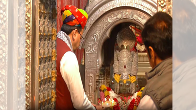 Uttarakhand CM Dhami offers prayers at Brahma Temple in Pushkar
