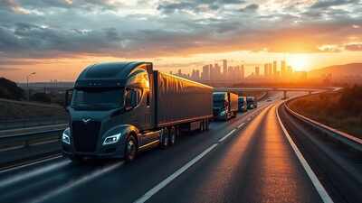 Representative AI image Surat evaluates electric freight vehicles under clean air programme