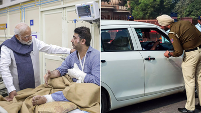 Evening news wrap: PM Modi meets Delhi blast victims; Police launch hunt for second car linked to terror suspects & more