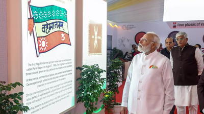 (Source: ANI) 150 years of 'Vande Mataram': PM Modi hails the spirit of unity; unveils commemorative portal, coin and stamp