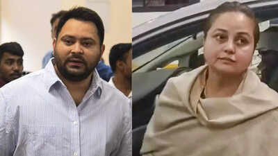 <p>Tejashwi Yadav and Rohini Acharya (File photos)</p> 'Can't donate a bottle of blood': Rohini attacks Tejashwi's 'dirty kidney' remark; slams 'Haryanvi Mahapurush'